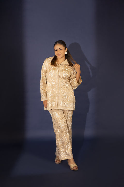 Beige Aurora Twin Set| Ashtar