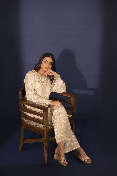 Beige Harmony Twin Set| Ashtar