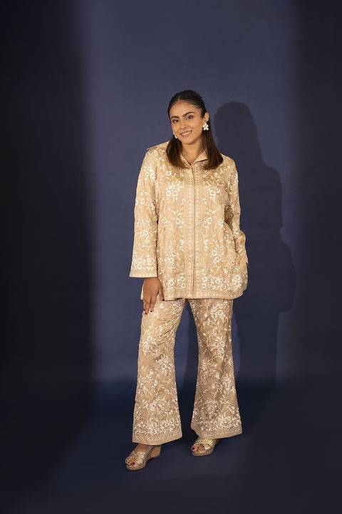 Beige Aurora Twin Set| Ashtar
