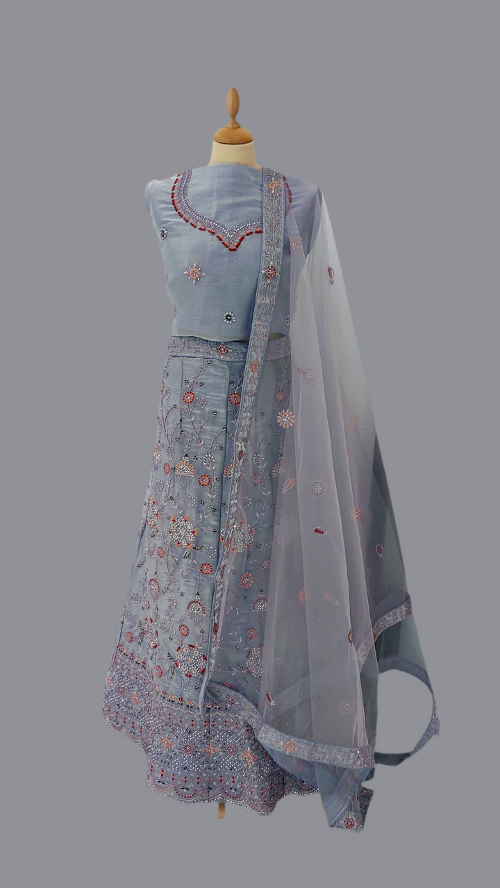 Amani Lavender Lehenga (Unstitched) | Inaayat by Divya Taimni