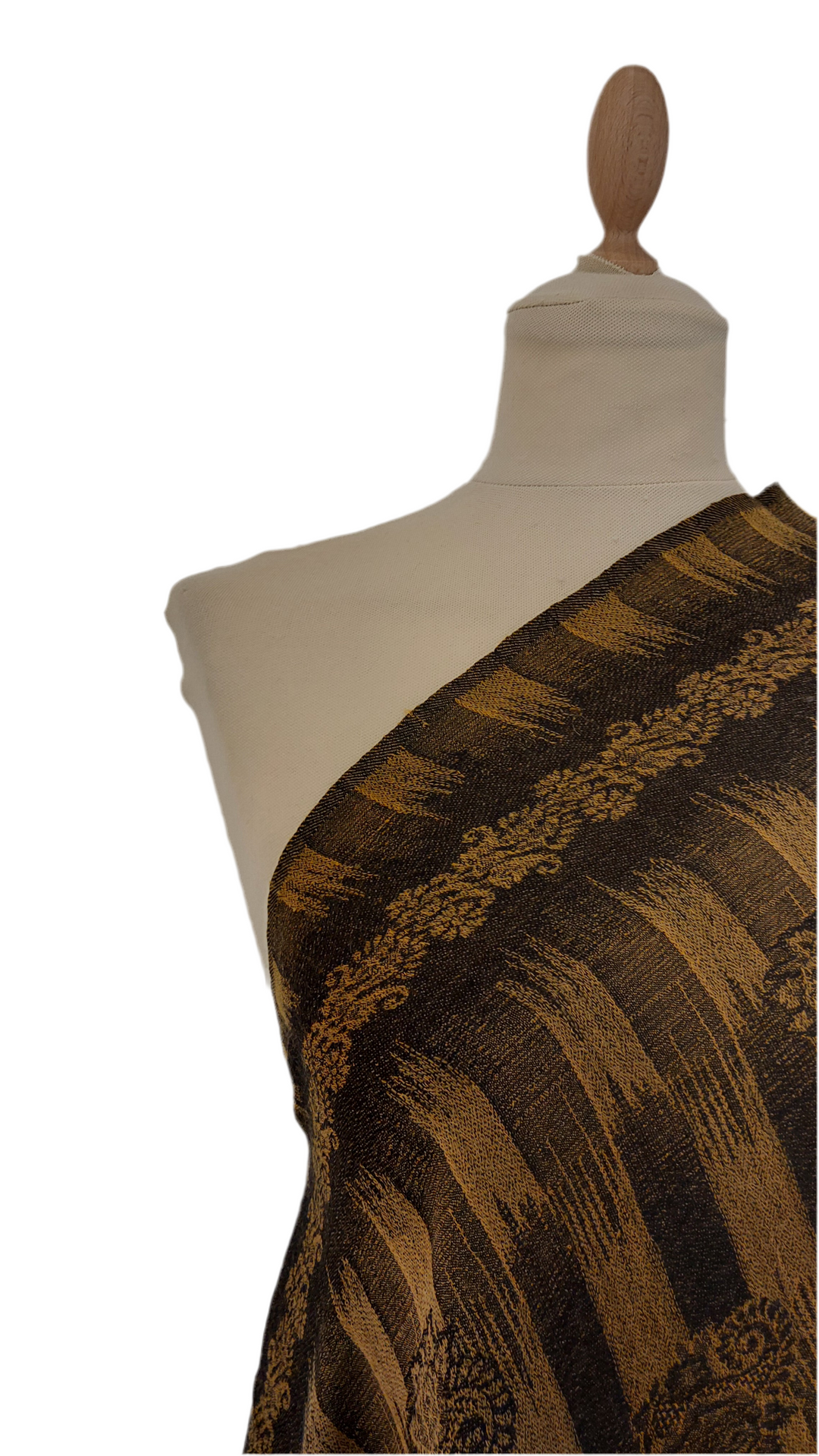 Black and Yellow Mixed Cashmere Scarf | House of Inaayat