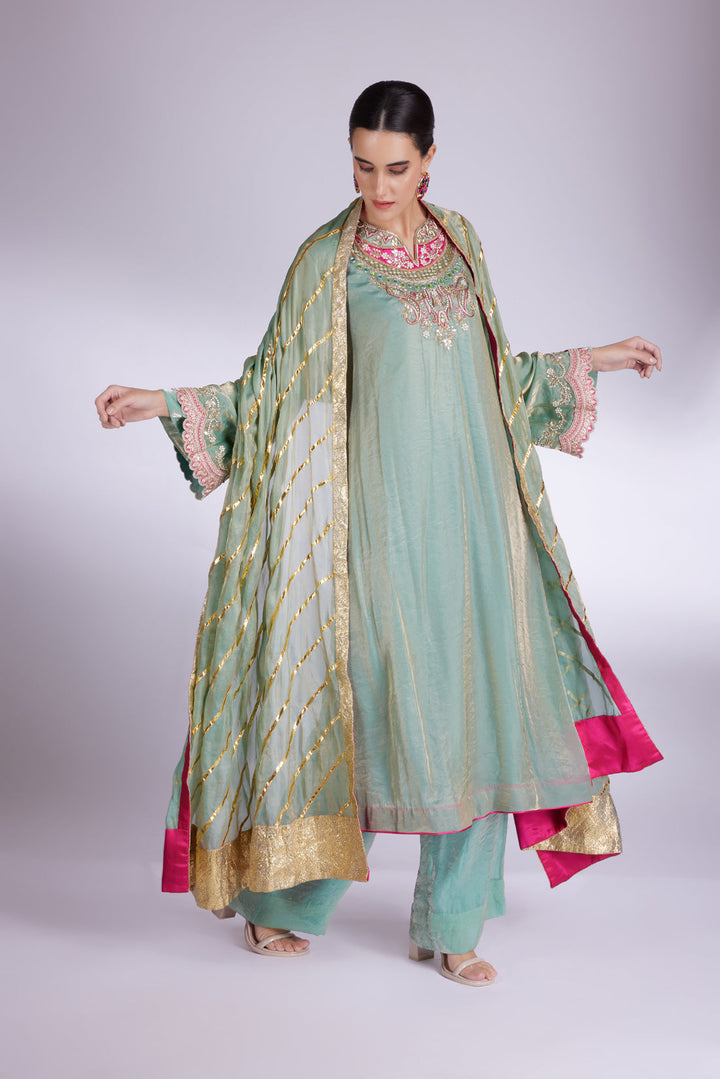 Sea Green Meadow Suit| AURAROZE