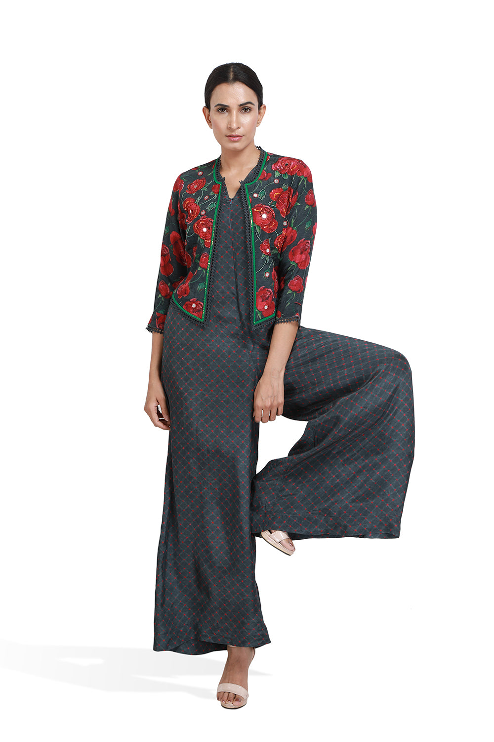 Zara Bandani Jacket Jumpsuit | The Bumble Bee