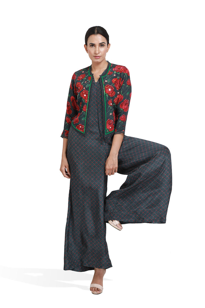 Zara Bandani Jacket Jumpsuit | The Bumble Bee