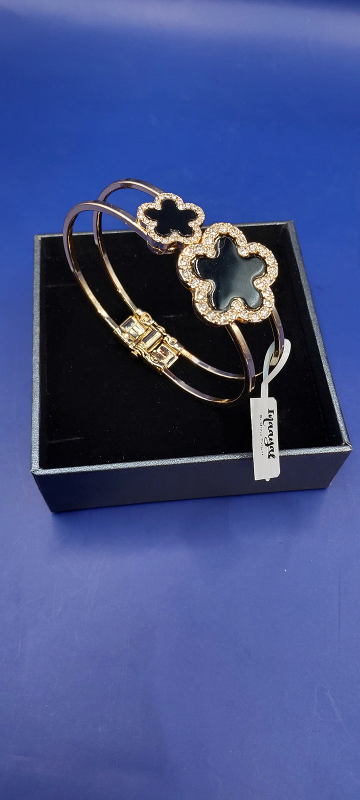 Gilded Floral Pearl Cuff Bracelet|Inaayat by Divya Tainmi
