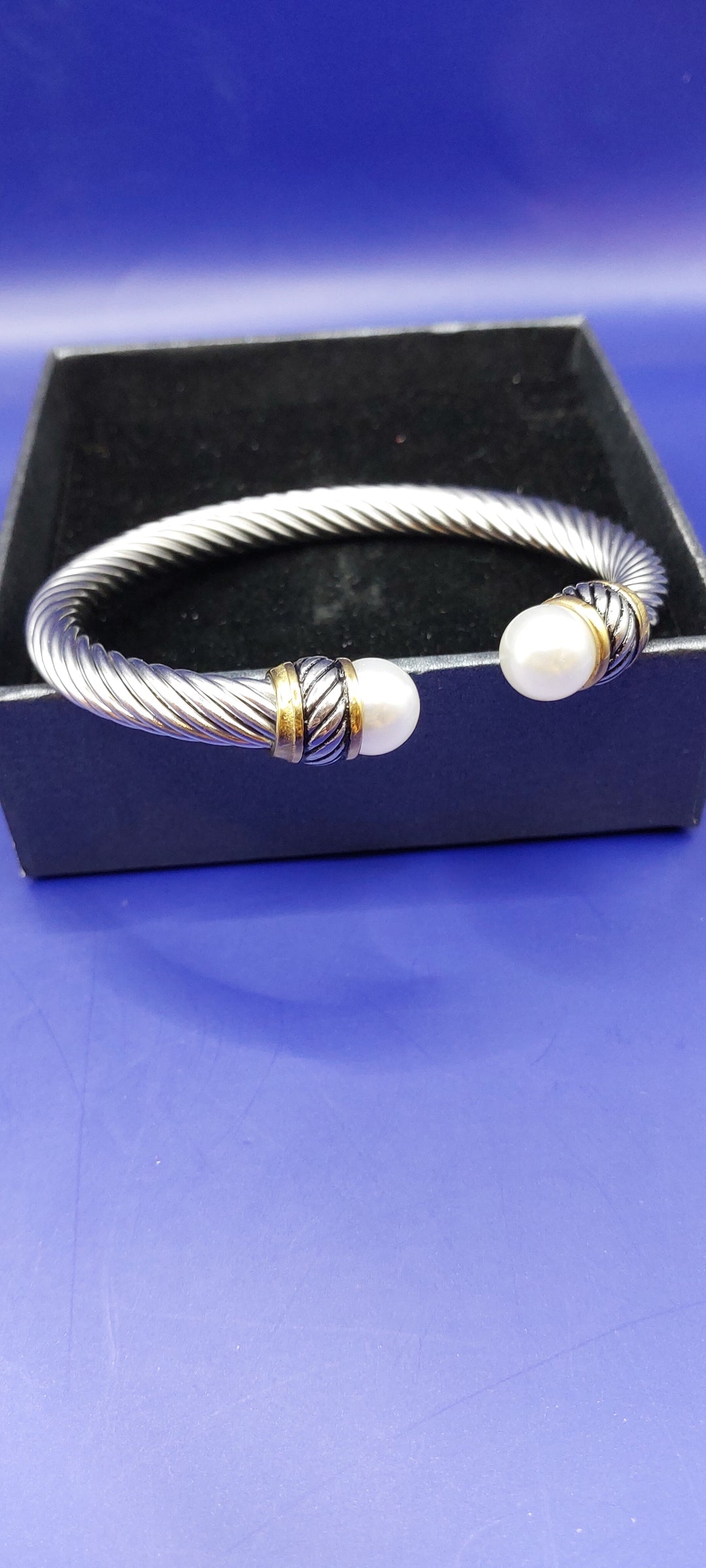 Sofia Silver Bracelets with a Pearl |Inaayat by Divya Taimni