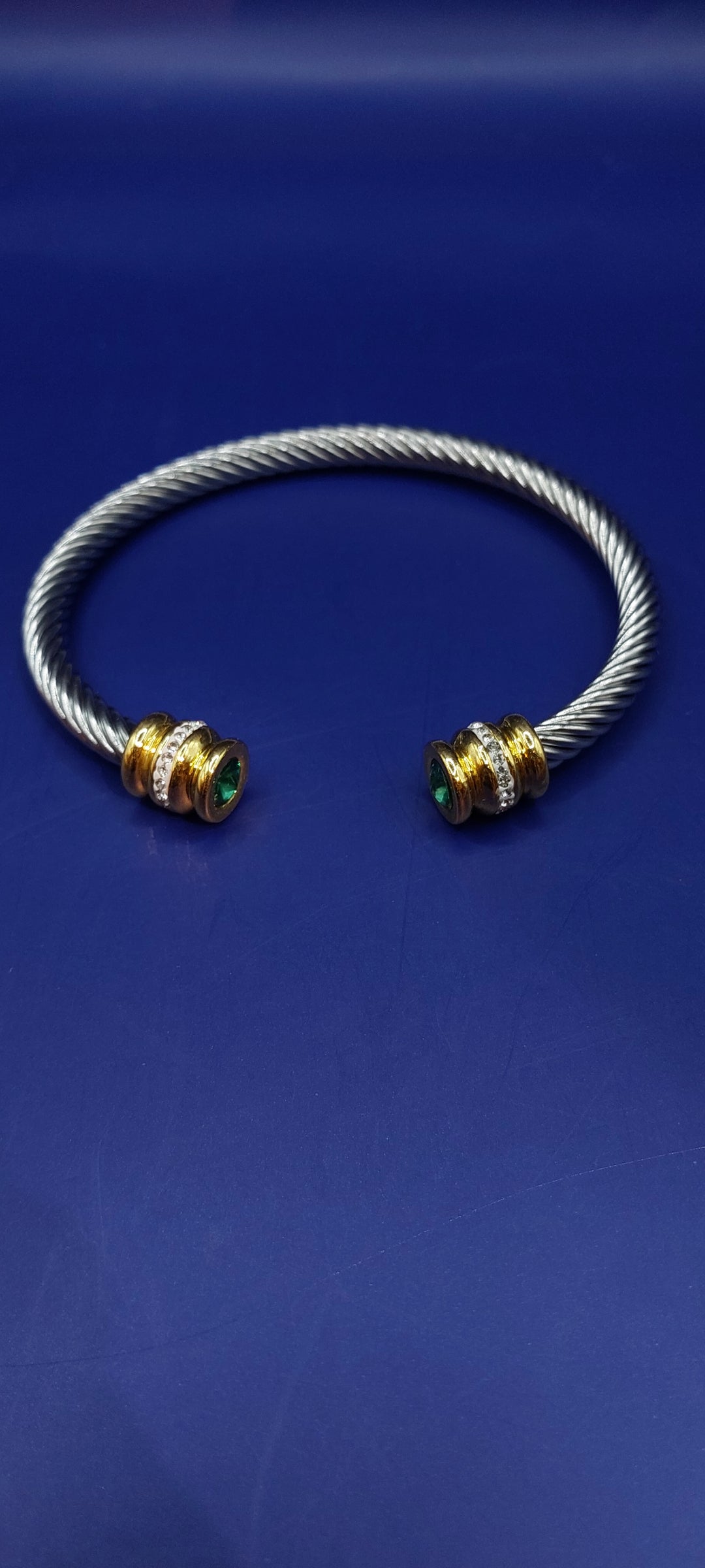 Sofia Silver Bracelets with Pink, Red, Blue, Yellow or Green Gems|Inaayat by Divya Taimni