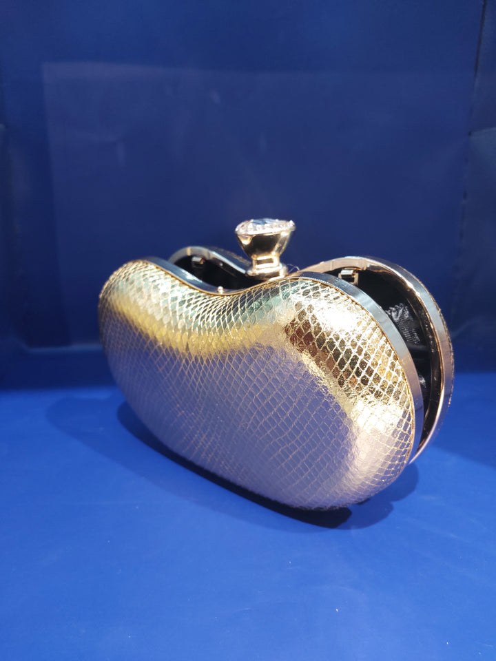 Golden Elegant Mini Purse | House of Inaayat