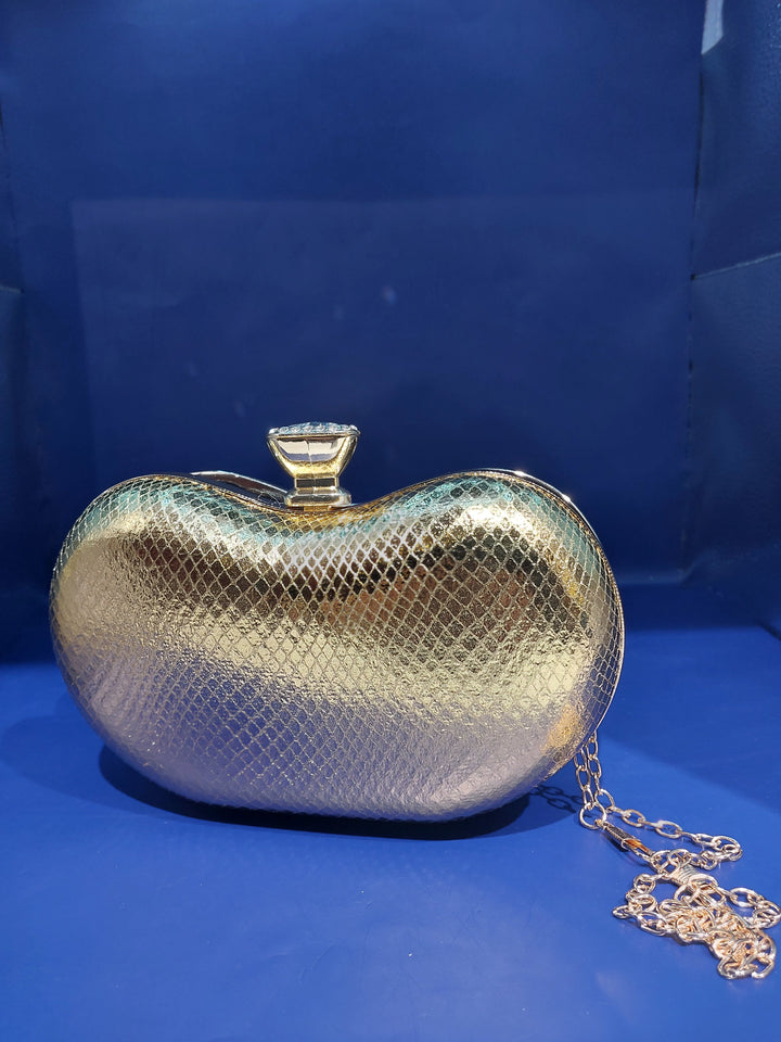 Golden Elegant Mini Purse | House of Inaayat