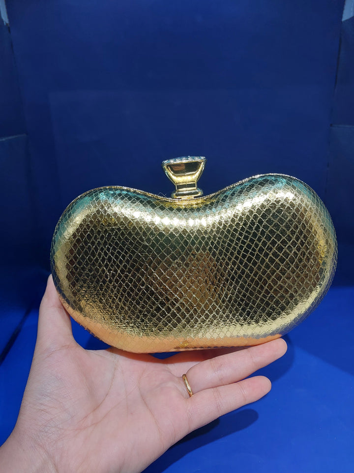 Golden Elegant Mini Purse | House of Inaayat