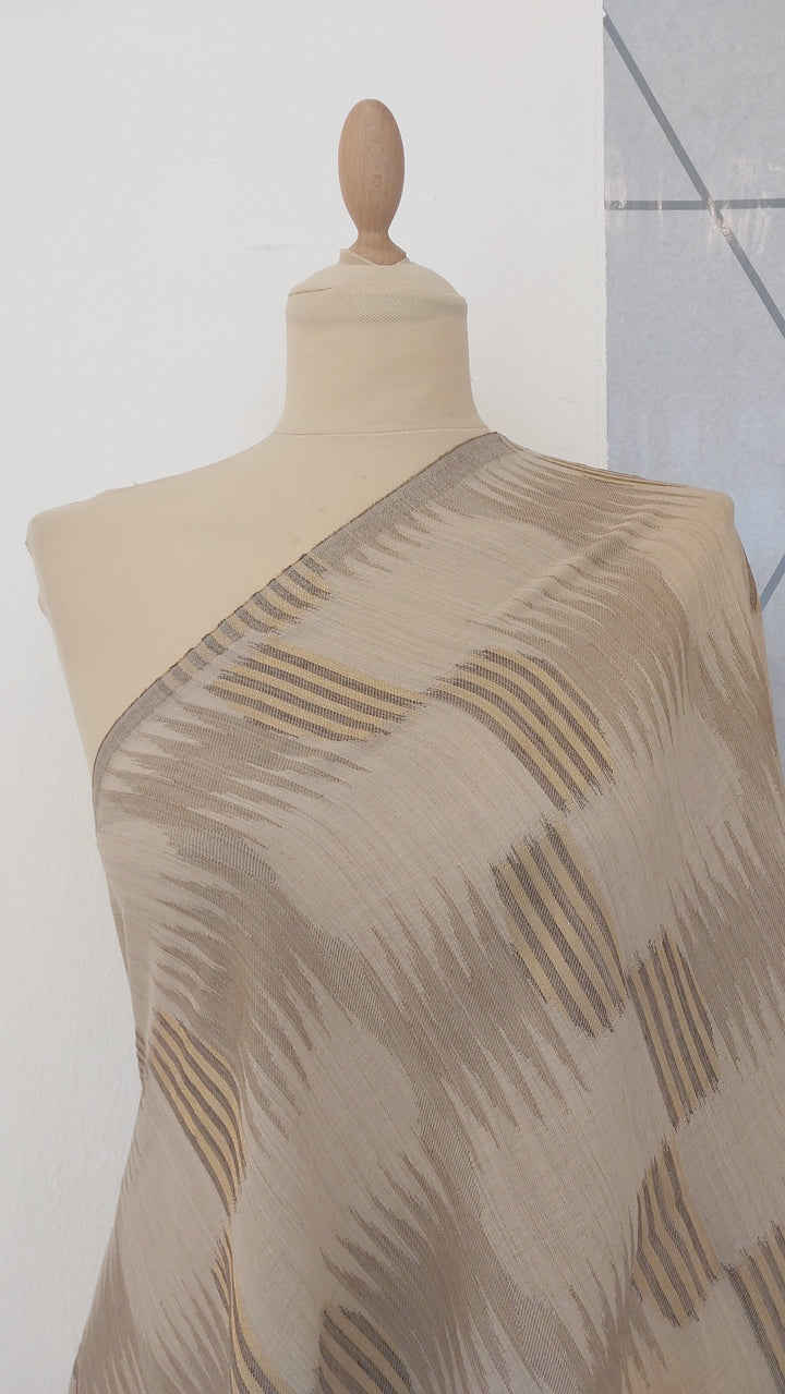 Ikat Design Cashmere Scarf in Wine Colour | House of Inaayat