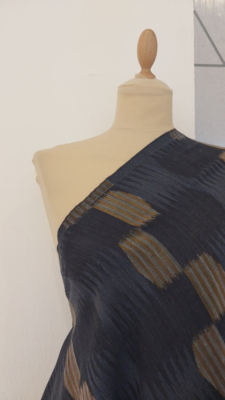 Ikat Design Cashmere Scarf in Wine Colour | House of Inaayat