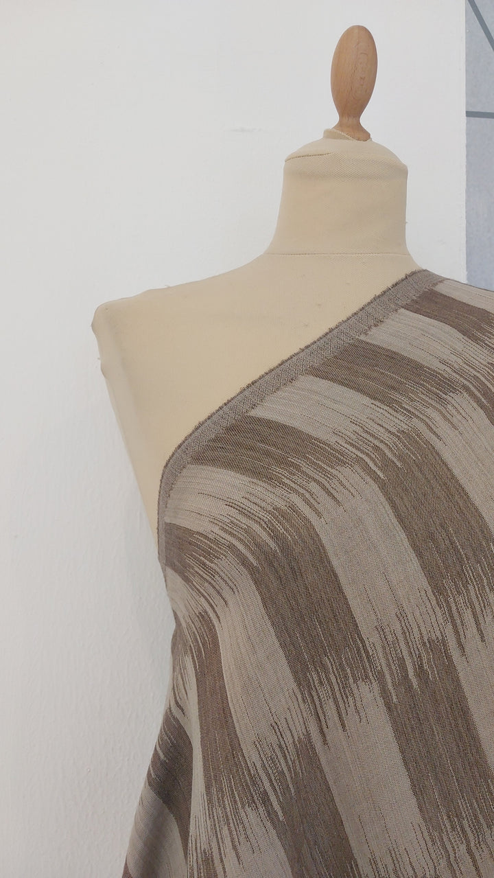 Ikat Design Cashmere Scarf in Wine Colour | House of Inaayat