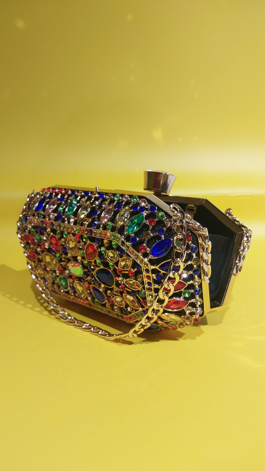 Multicolour Statement Clutch purse | House of Inaayat