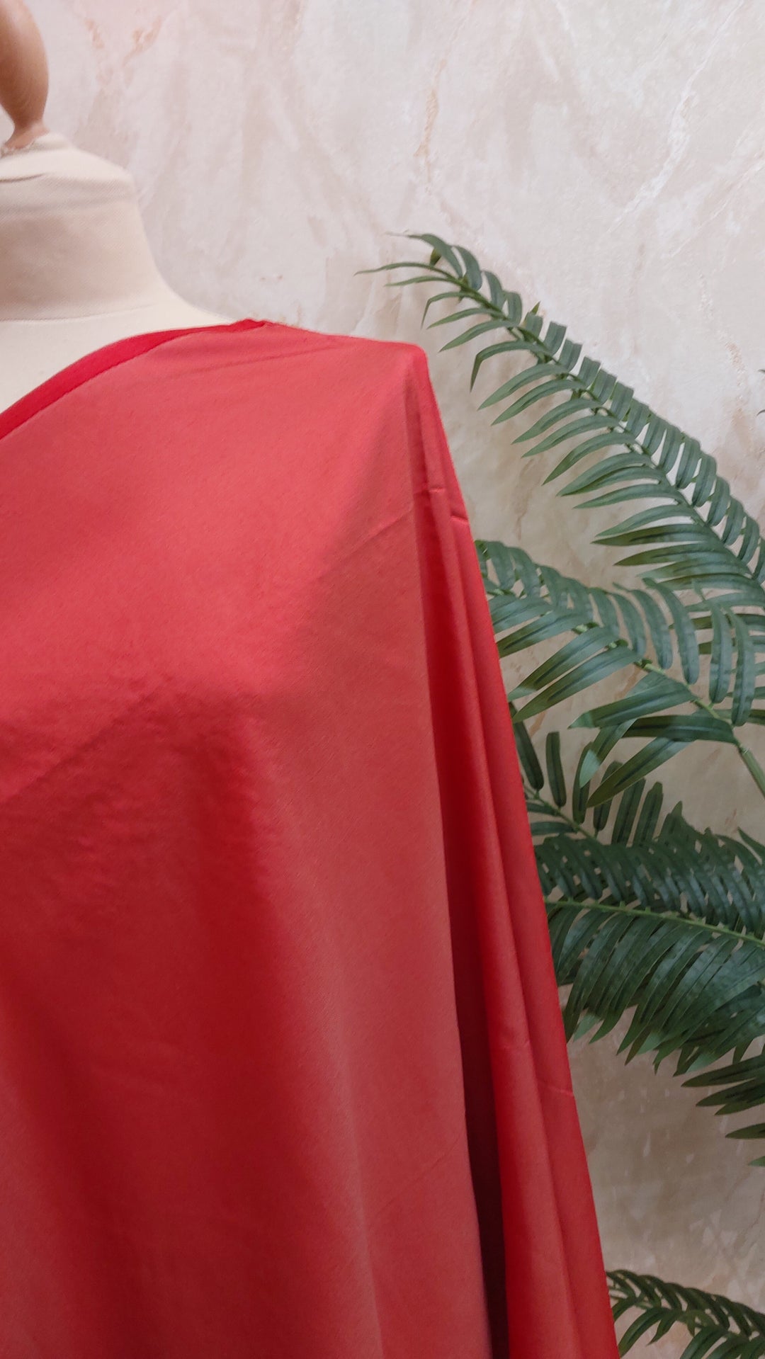 Crimson Chevron Silk Stole Silk Scarf|House of Inaayat