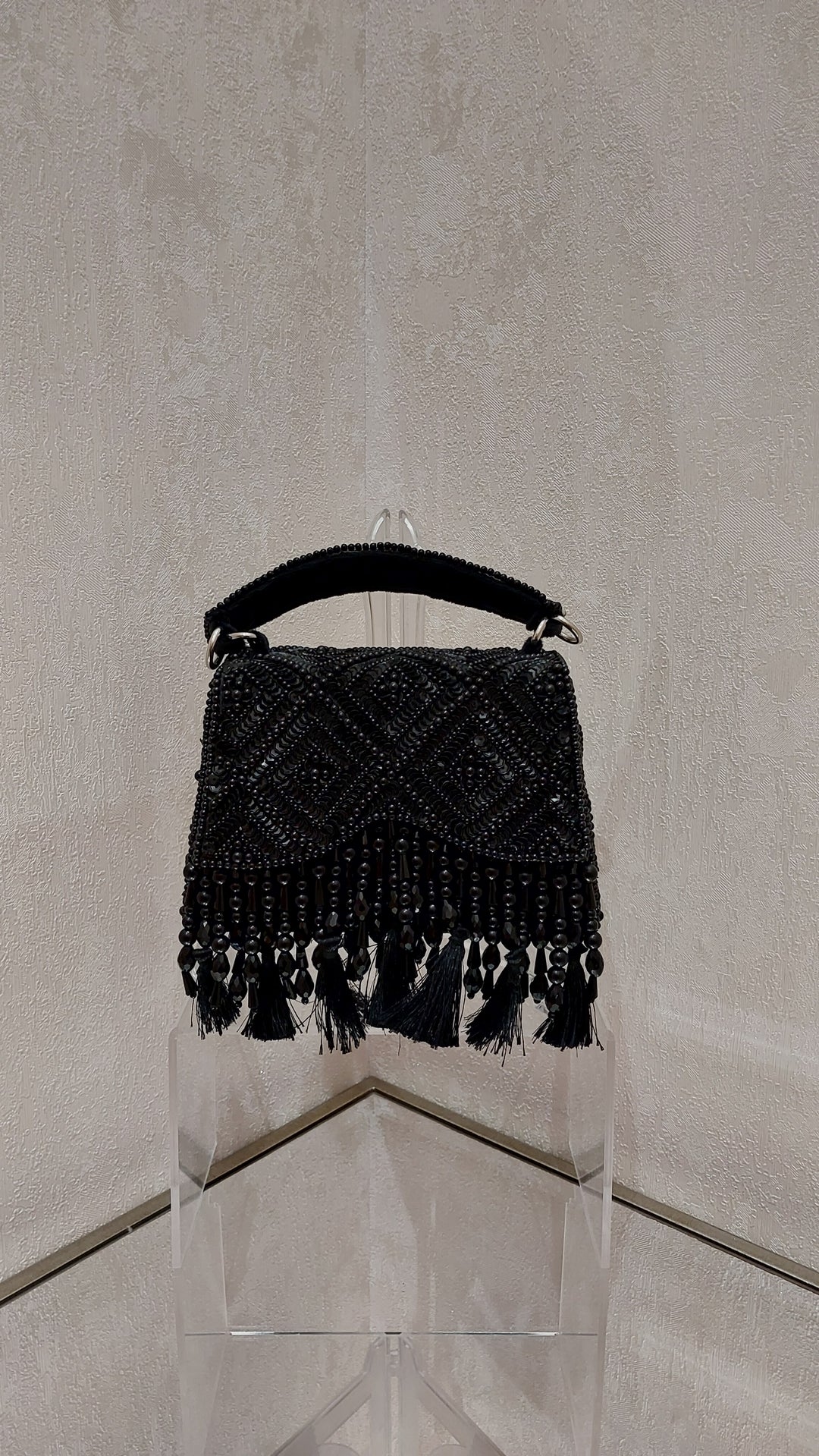 Midnight Beaded and Tassled Evening Bag| Al Falah