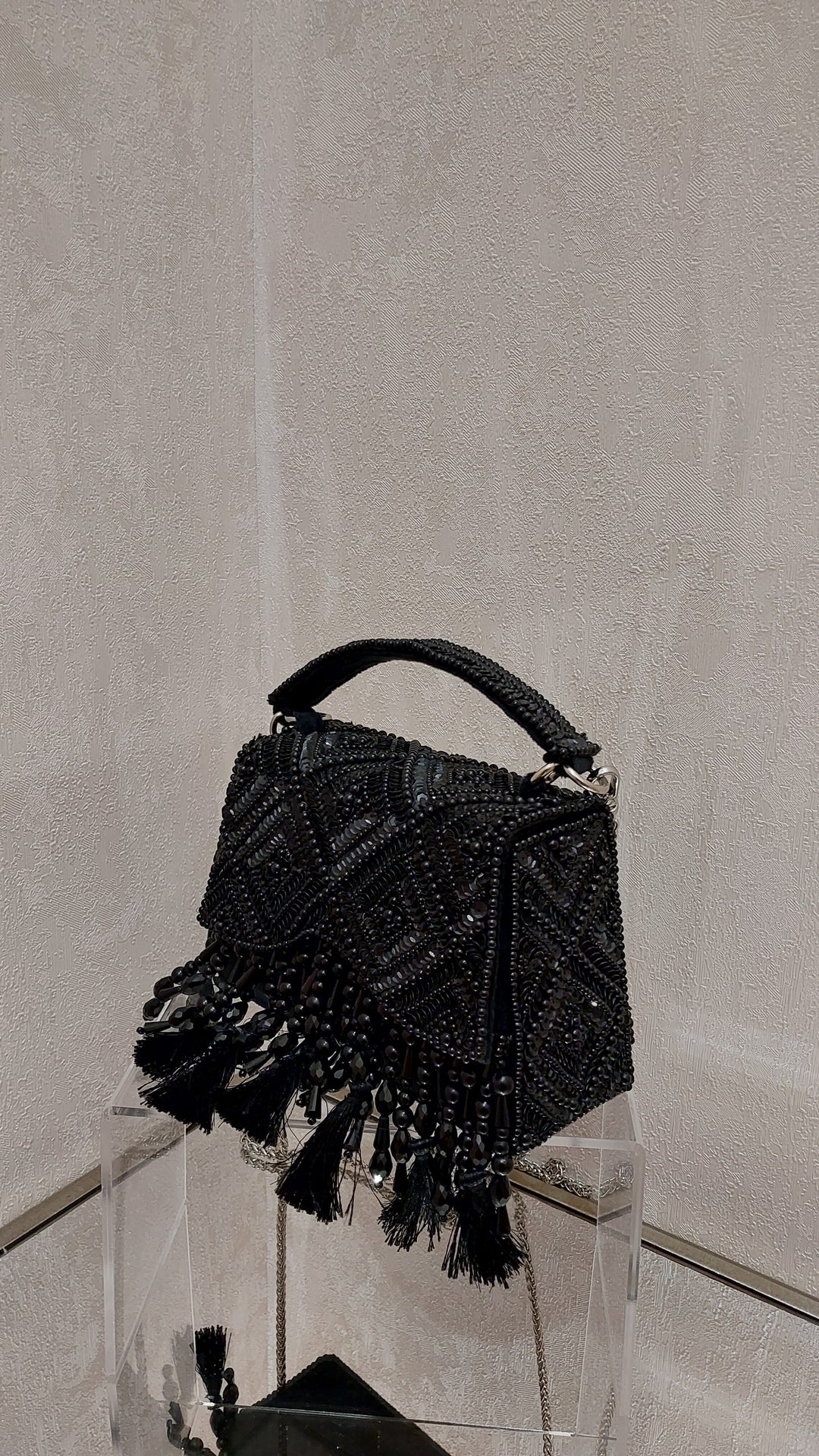 Midnight Beaded and Tassled Evening Bag| Al Falah