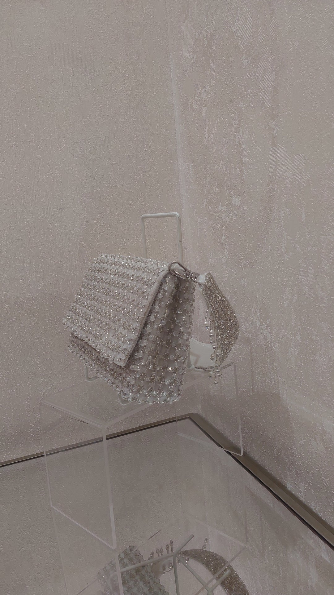 Pearl and Beaded Flap Evening Bag | Al Falah
