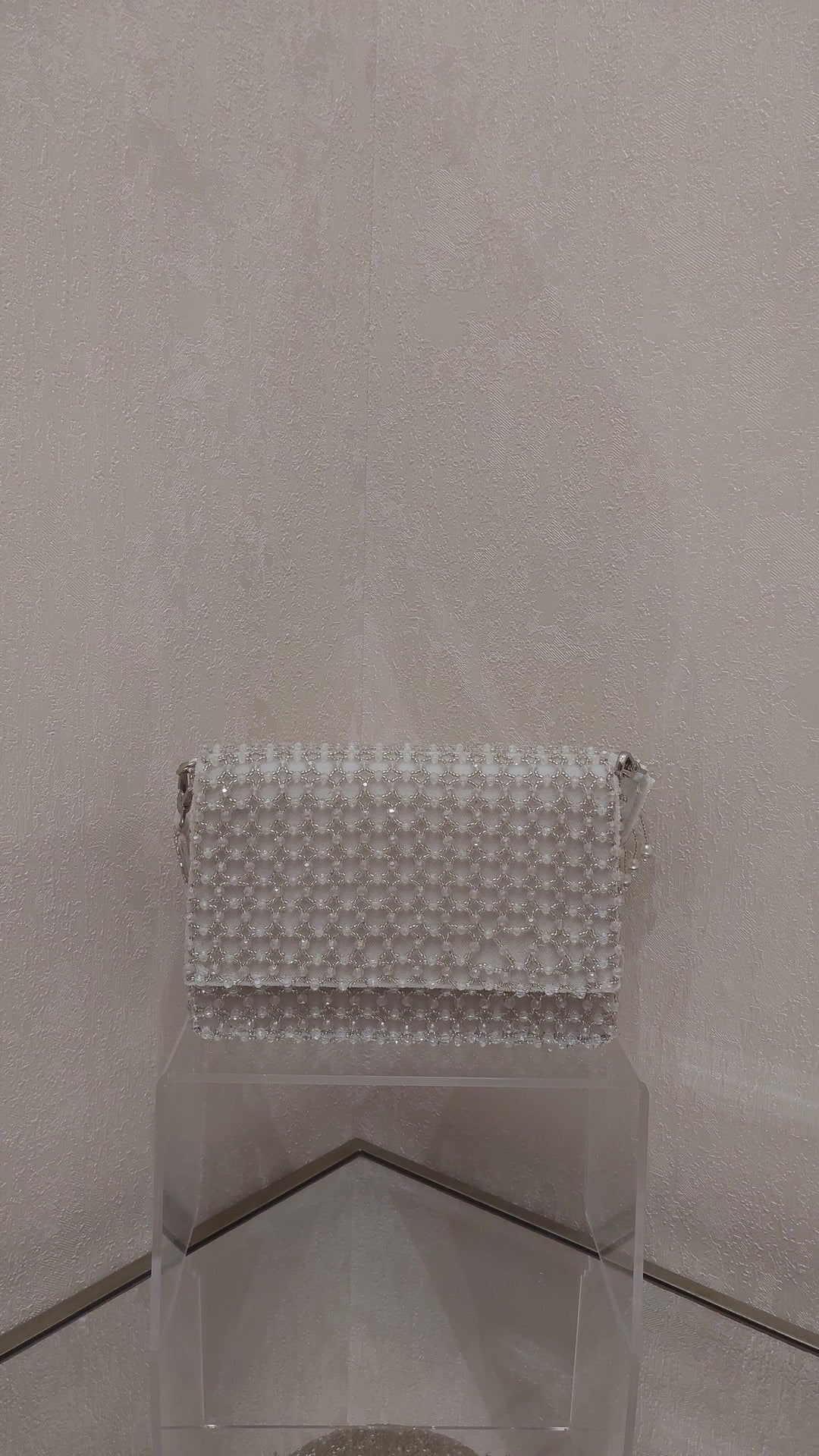 Pearl and Beaded Flap Evening Bag | Al Falah