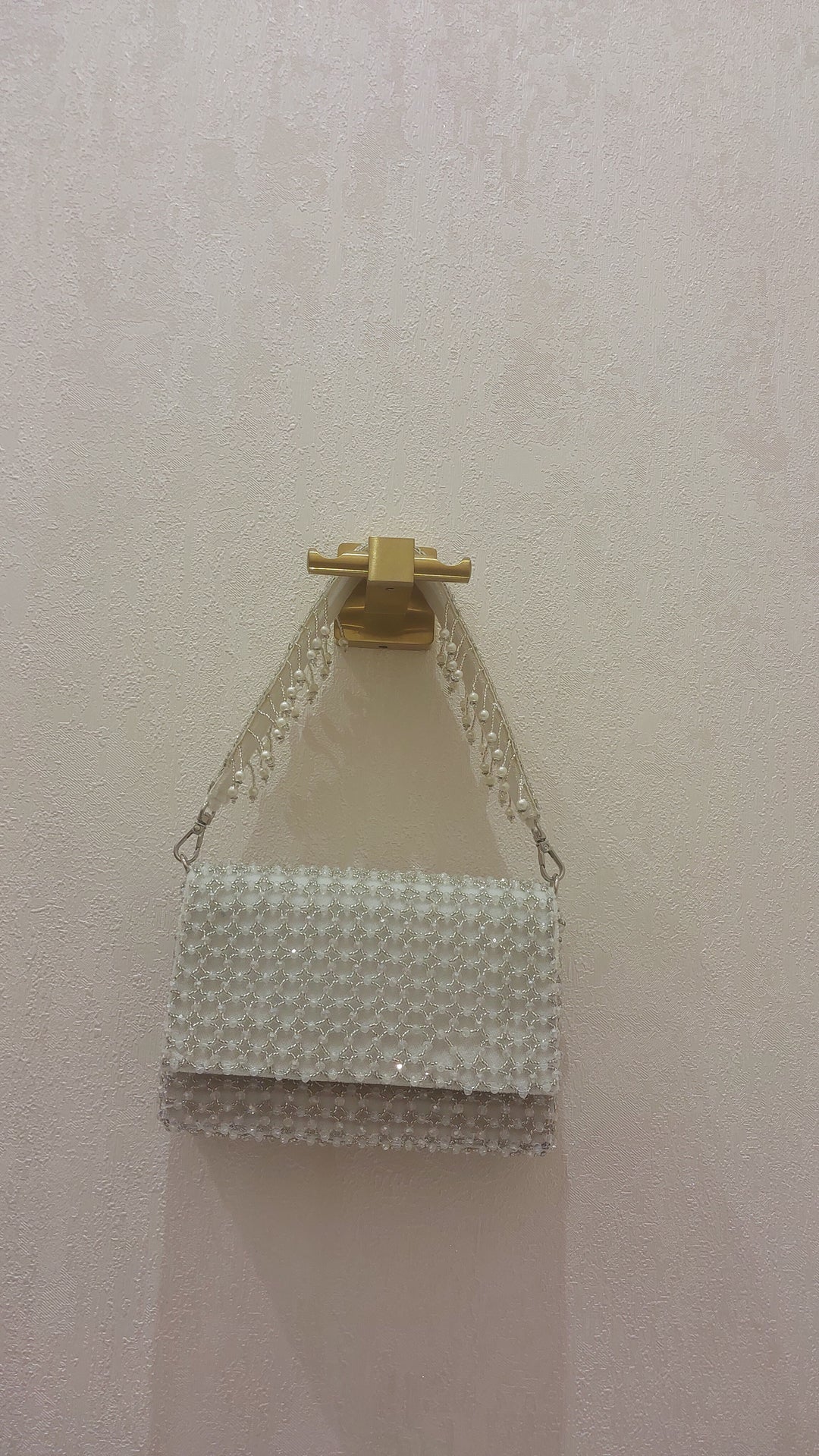 Pearl and Beaded Flap Evening Bag | Al Falah