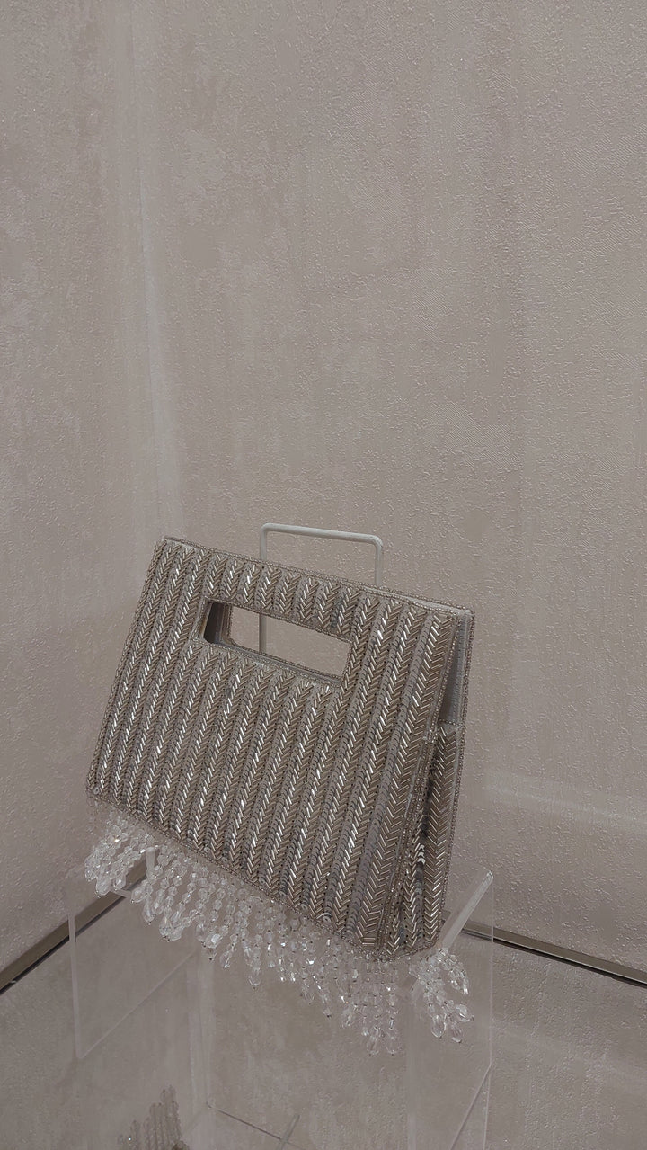 Shimmering Beaded Evening Clutch |Al Falah