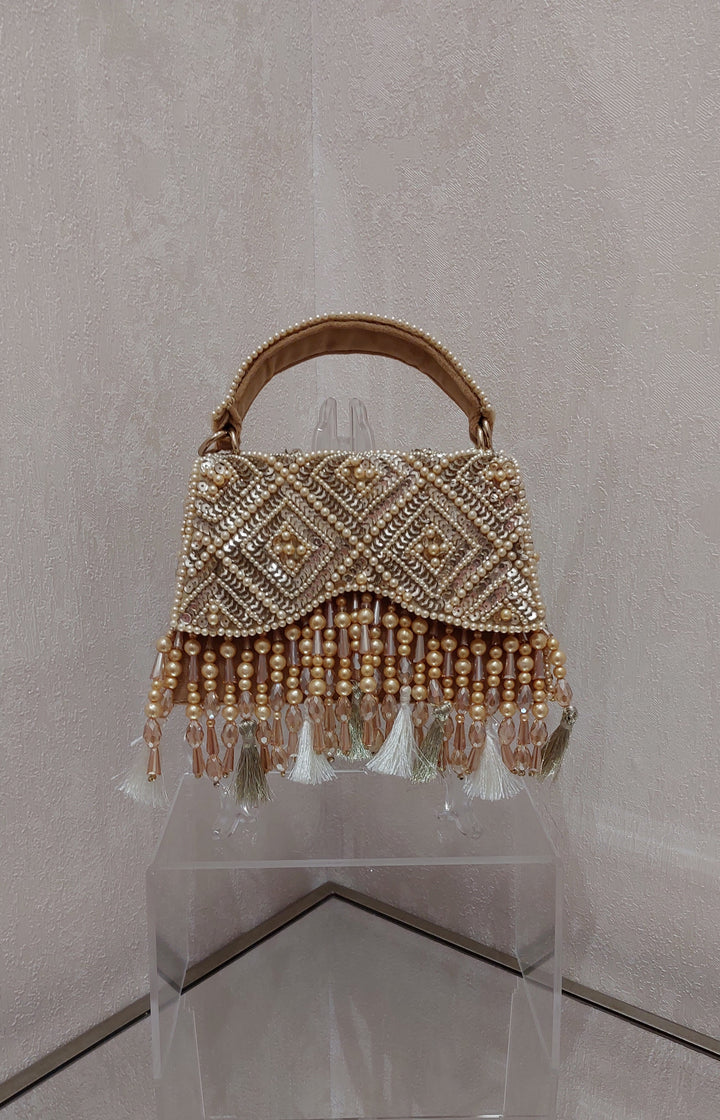 Handcrafted Beaded and Sequined Statement Bag| Al Falah