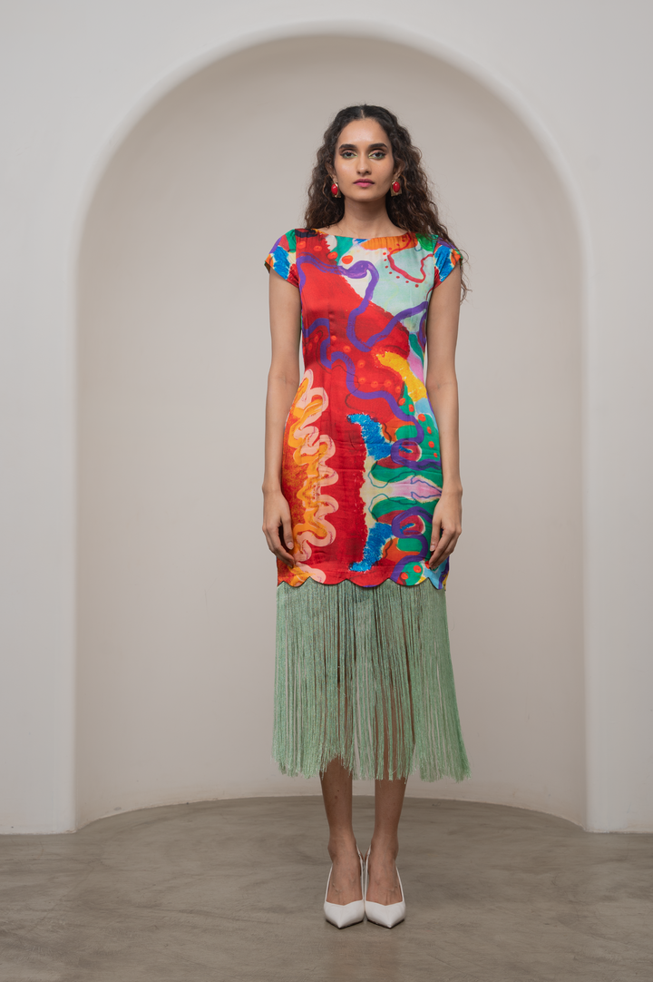 Alya Fringe Dress |ADVAIT