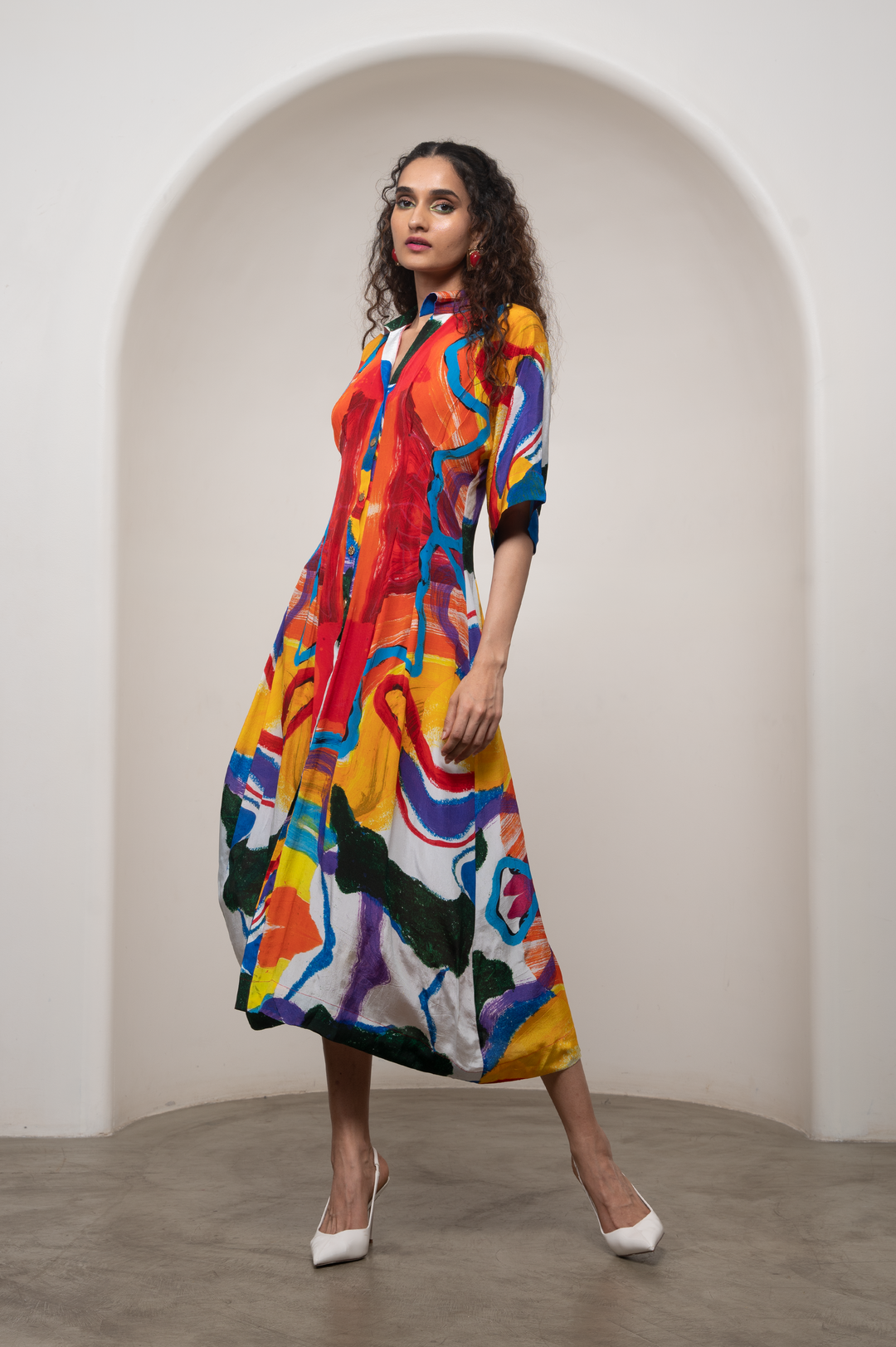 Ruel Kimono Dress|ADVAI