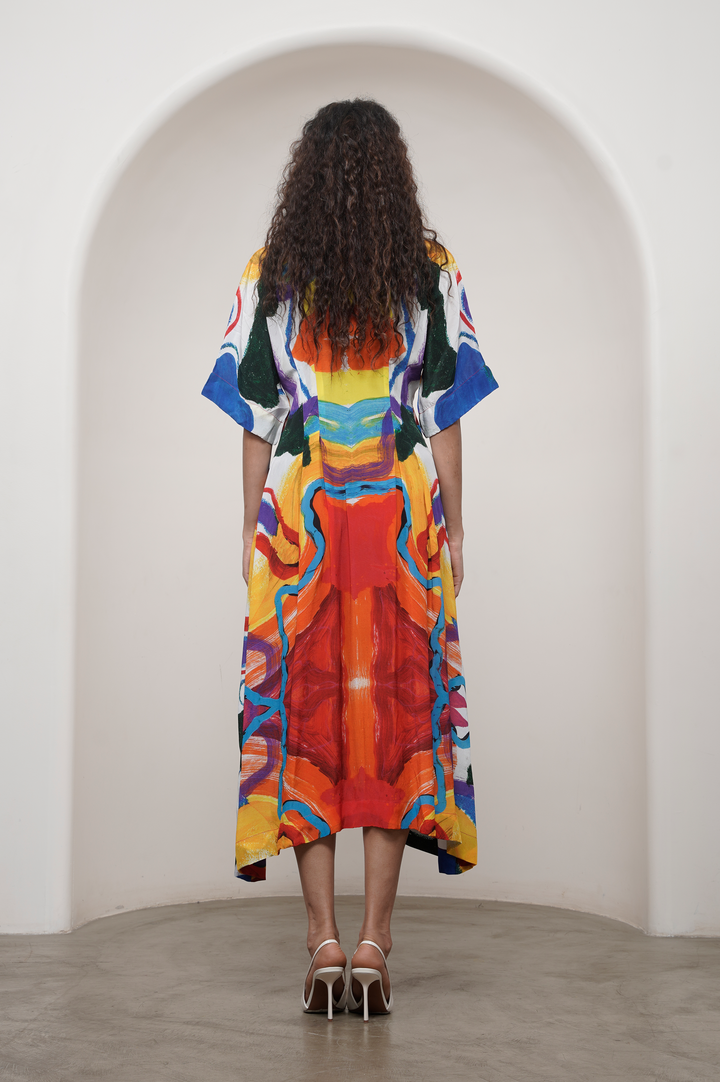Ruel Kimono Dress|ADVAI