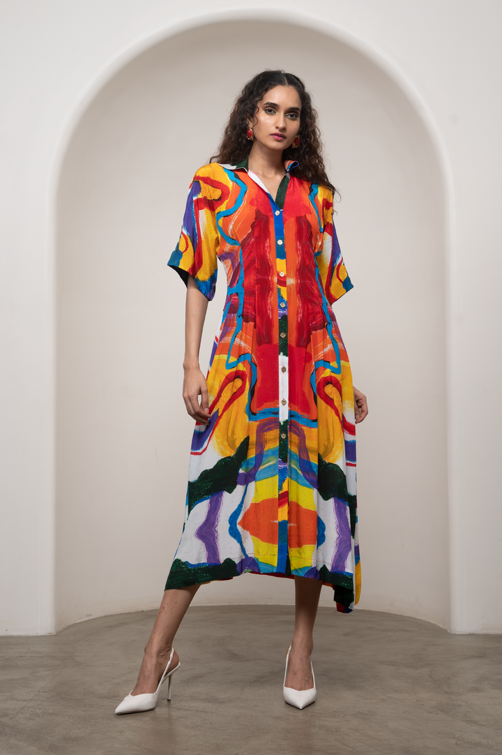 Ruel Kimono Dress|ADVAI