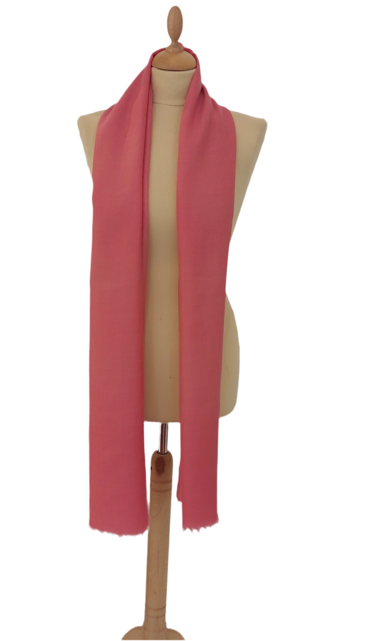 Rania Rose Pink Plain Pashmina Scarves