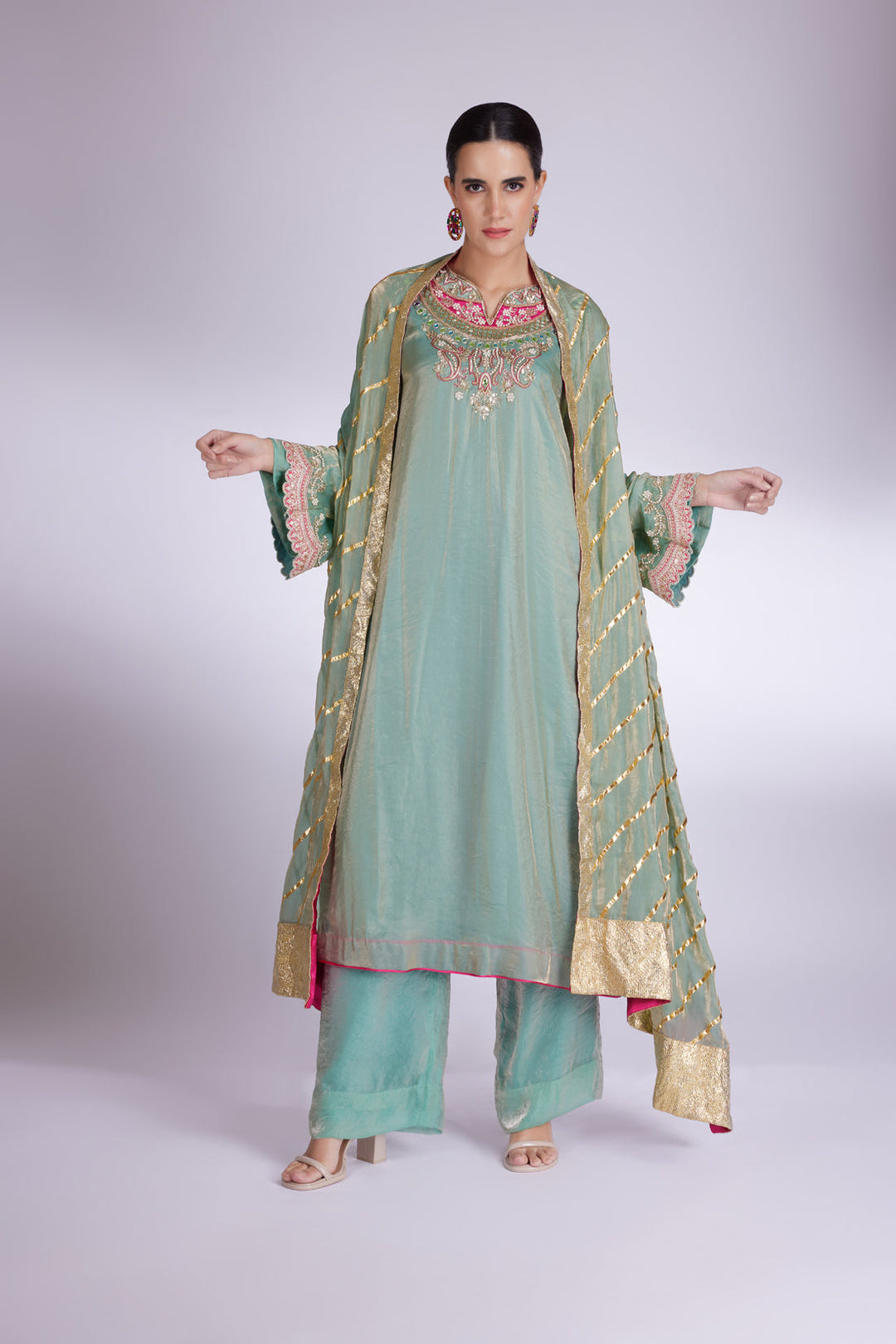 Sea Green Meadow Suit| AURAROZE