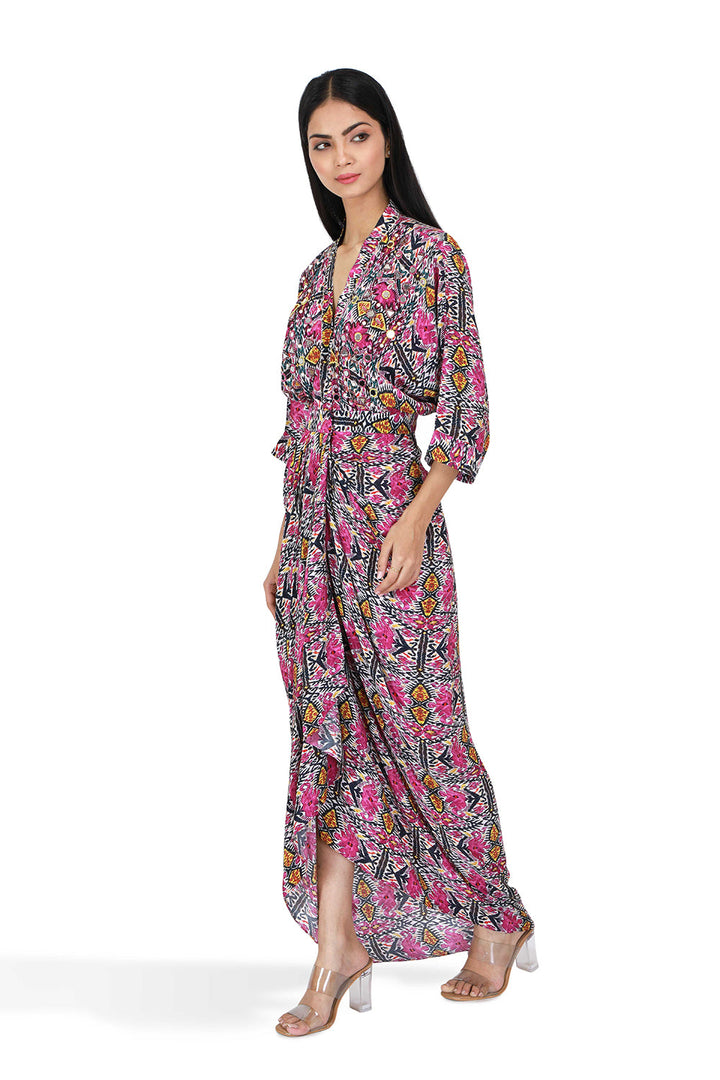 Orya Ikat Draped Set | The Bumble Bee