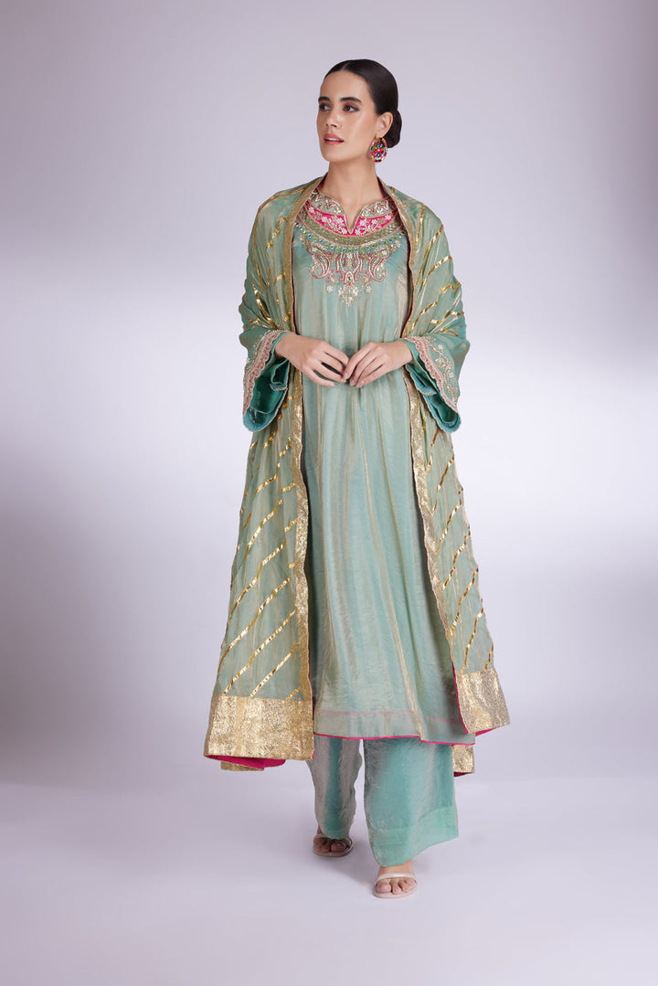 Sea Green Meadow Suit| AURAROZE