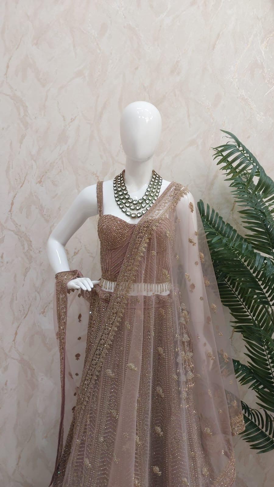 Shagun Pink with Gold Lehenga | Inaayat by Divya Taimni