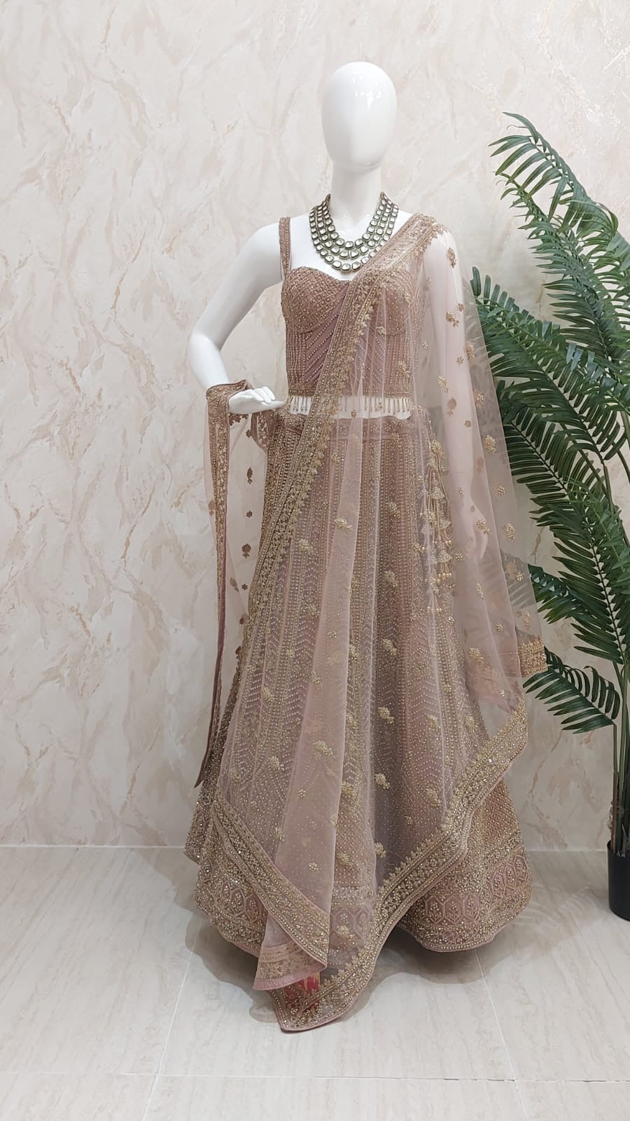 Shagun Pink with Gold Lehenga | Inaayat by Divya Taimni