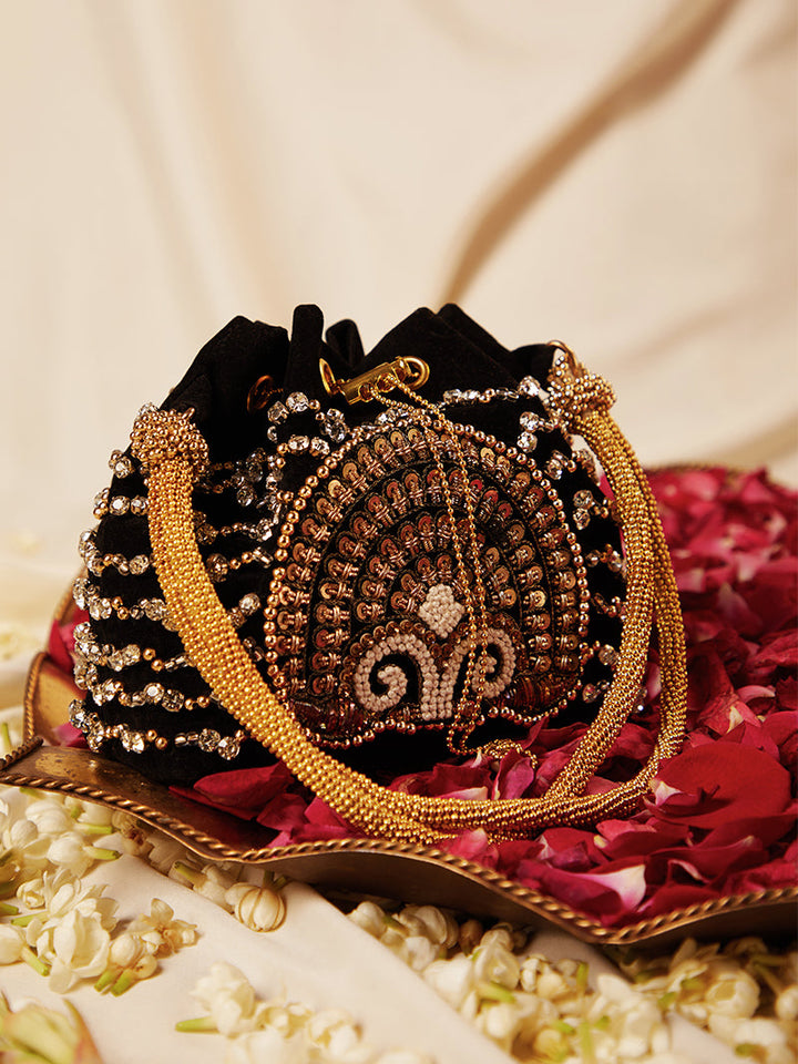 Raven Drawstring Bag | 5 Elements by Radhika