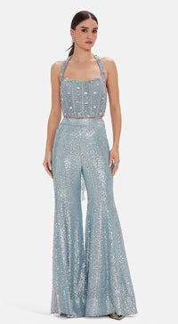The Electric Indigo Corset & Sharara Set| Basanti Kapde Aur Koffee