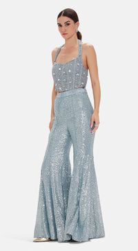 The Electric Indigo Corset & Sharara Set| Basanti Kapde Aur Koffee