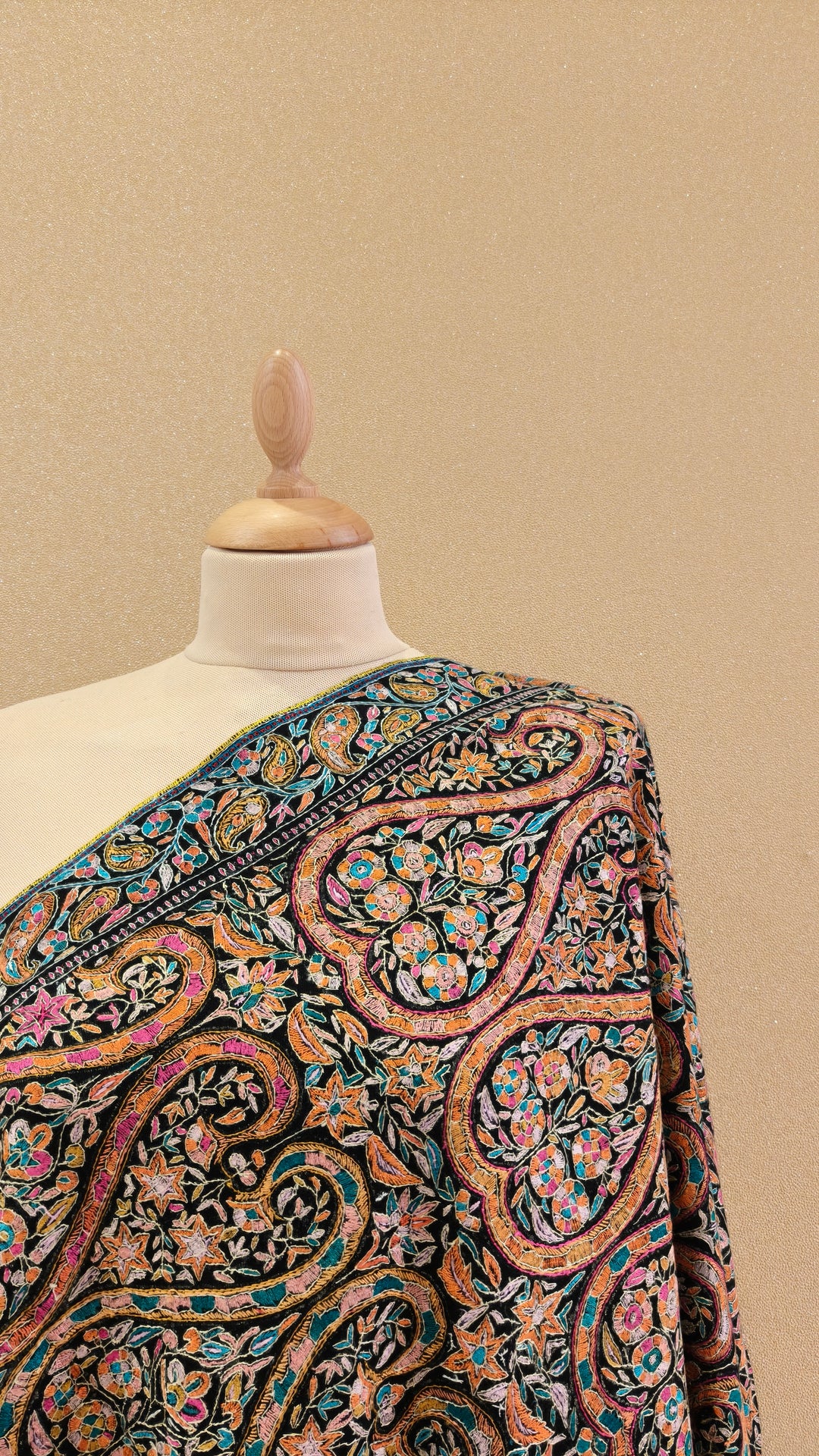 Black Pashmina Shawl  |House Of Inaayat