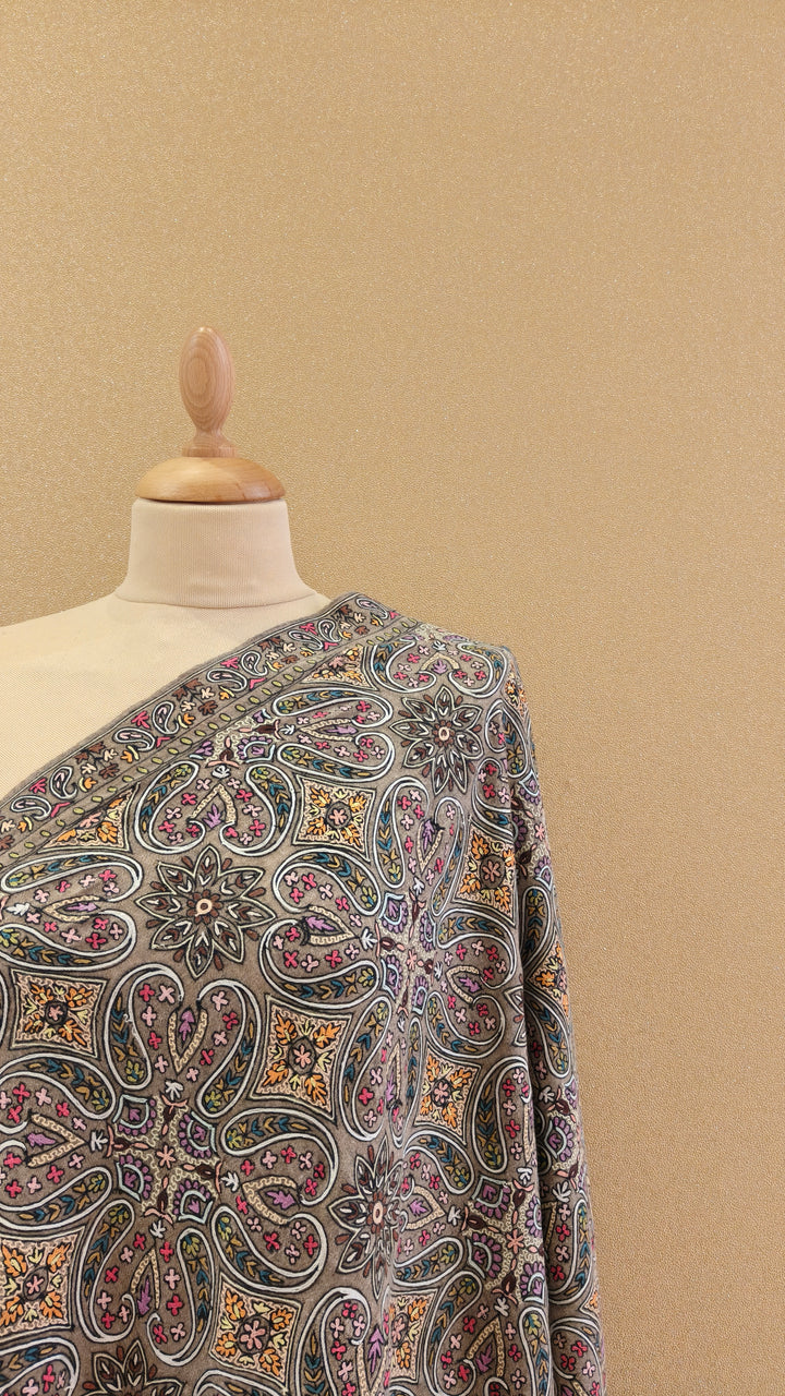 Beige Pashmina Shawl |House Of Inaayat