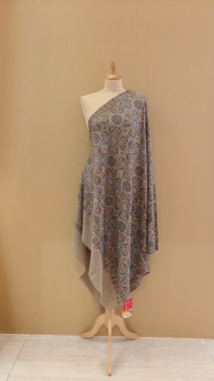 Beige Pashmina Shawl |House Of Inaayat