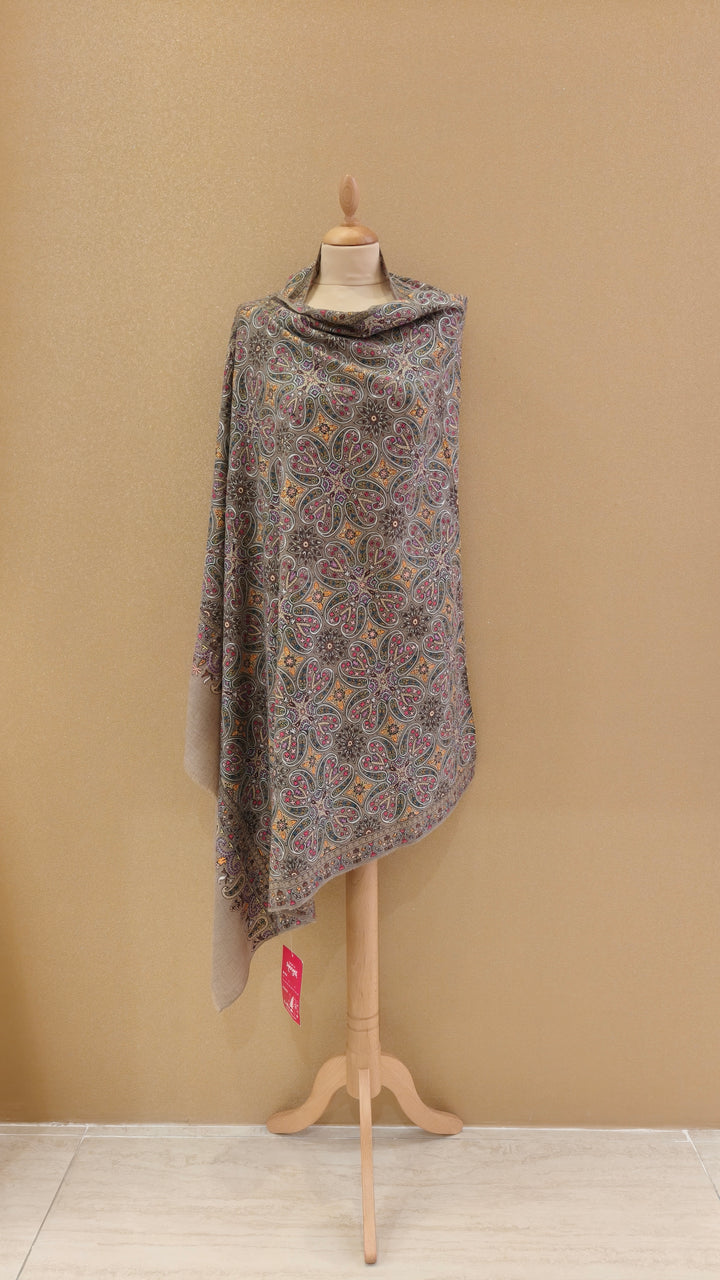Beige Pashmina Shawl |House Of Inaayat