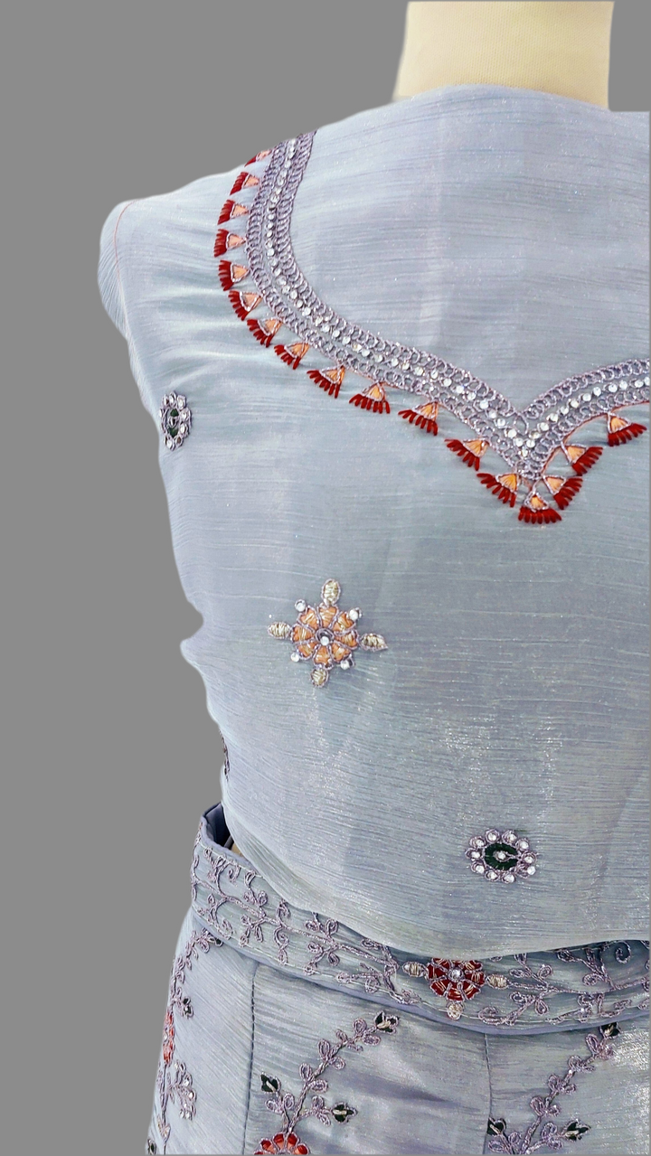 Amani Lavender Lehenga (Unstitched) | Inaayat by Divya Taimni