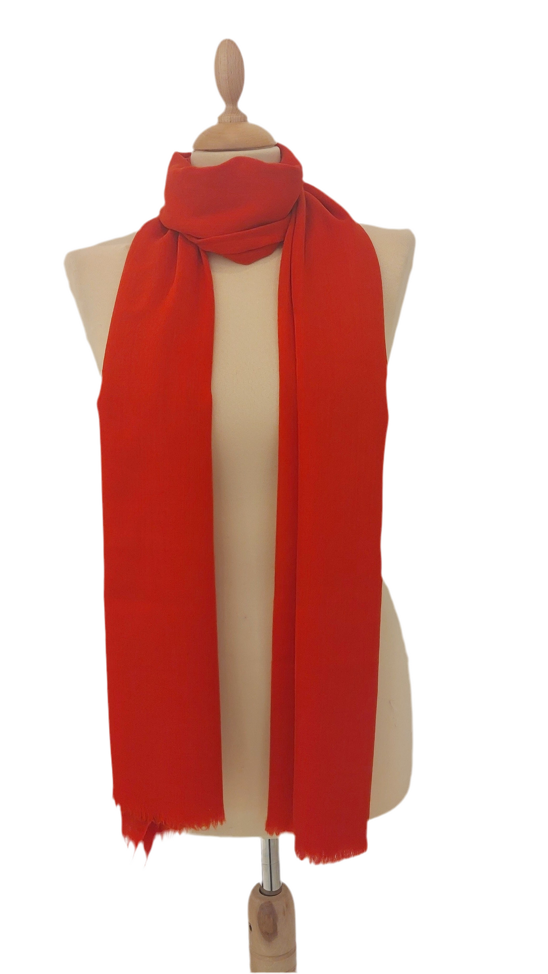 Rania Brick Red  Plain Pashmina Scarves