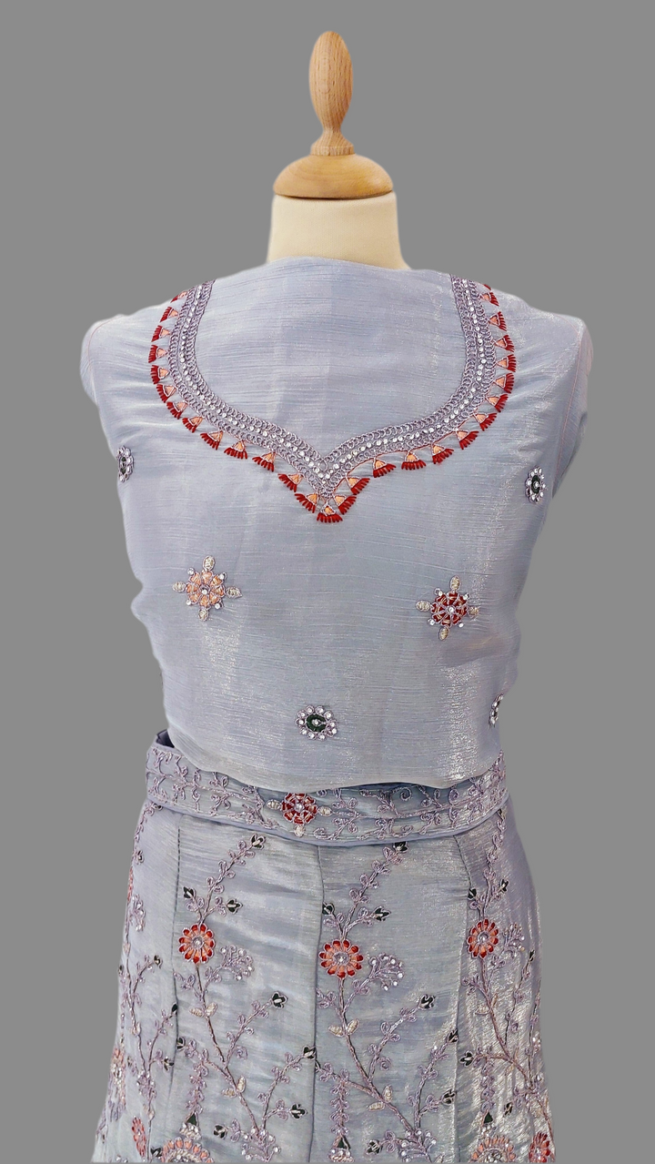 Amani Lavender Lehenga (Unstitched) | Inaayat by Divya Taimni