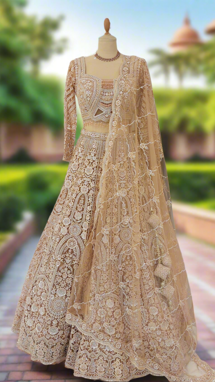 Shagun Peach Pink Lehenga Set | Inaayat by Divya Taimni
