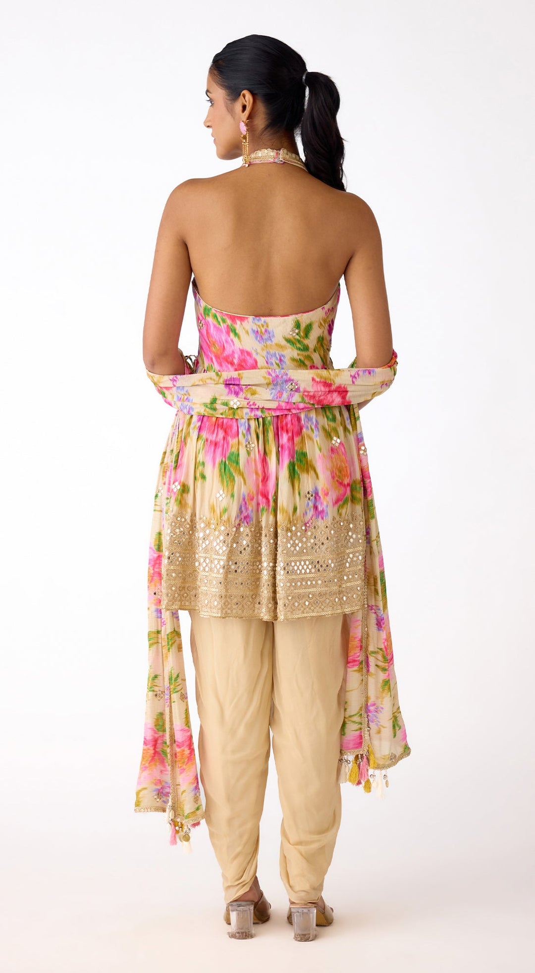 The Aurora Bloom Dhoti Set | Basanti Kapde Aur Koffee