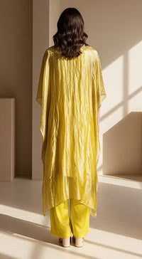 Lime Stillness Embellished Kaftan Set| Basanti Kapde Aur Koffee