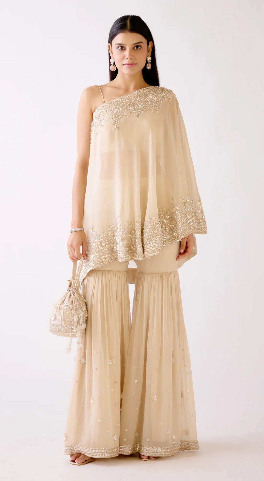 The Evening Glow Sharara Set| Basanti Kapde Aur Koffee